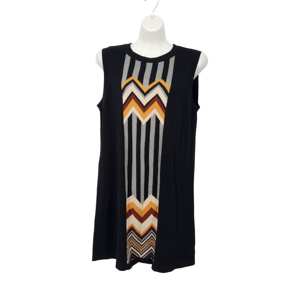Missoni Target 20th Anniversary Knit Sweater Dress Sleeveless Chevron Midi L